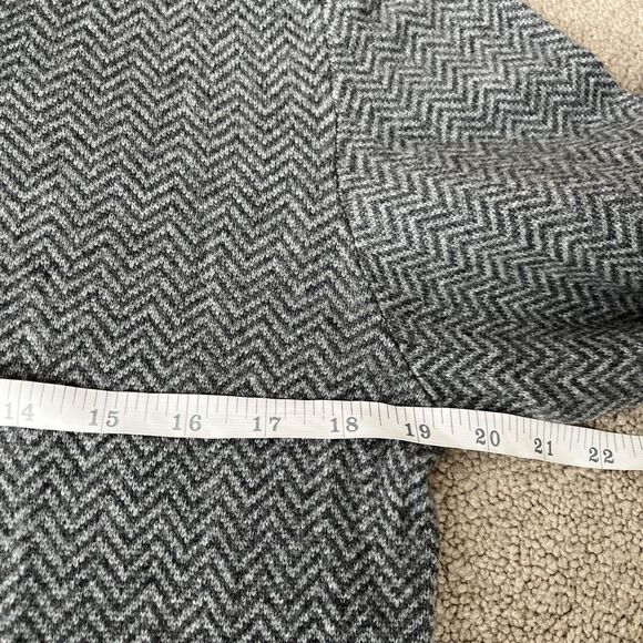 Brooks Brothers Scottish Cashmere Sweater Mens Small Gray Shawl Collar Elbow - Picture 3 of 5